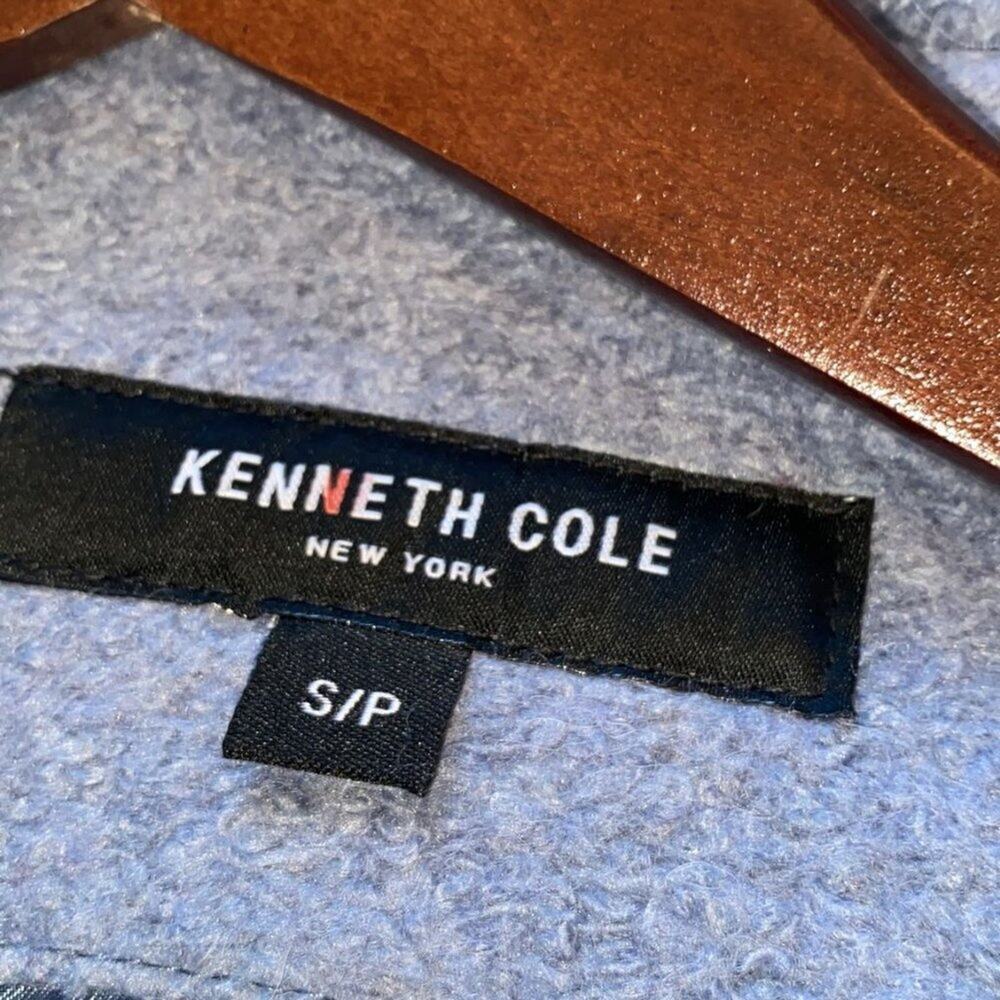 Kenneth Cole Women's Asymmetrical Pressed Boucle Wool-Blend Coat - Picture 11 of 11